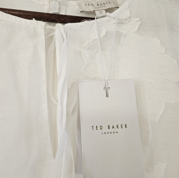 Ted Baker Maylee Flower Appliqué Dress size large - Picture 9 of 10